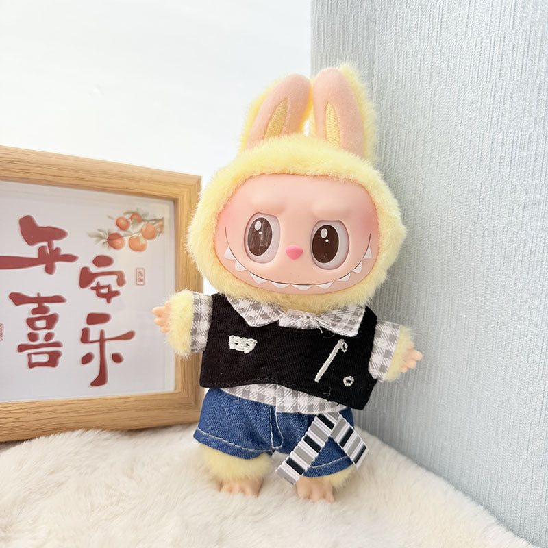 Clothes only] blind box Labubu clothes pendant Labubu baby clothes chess adventure queen casual skirt cute