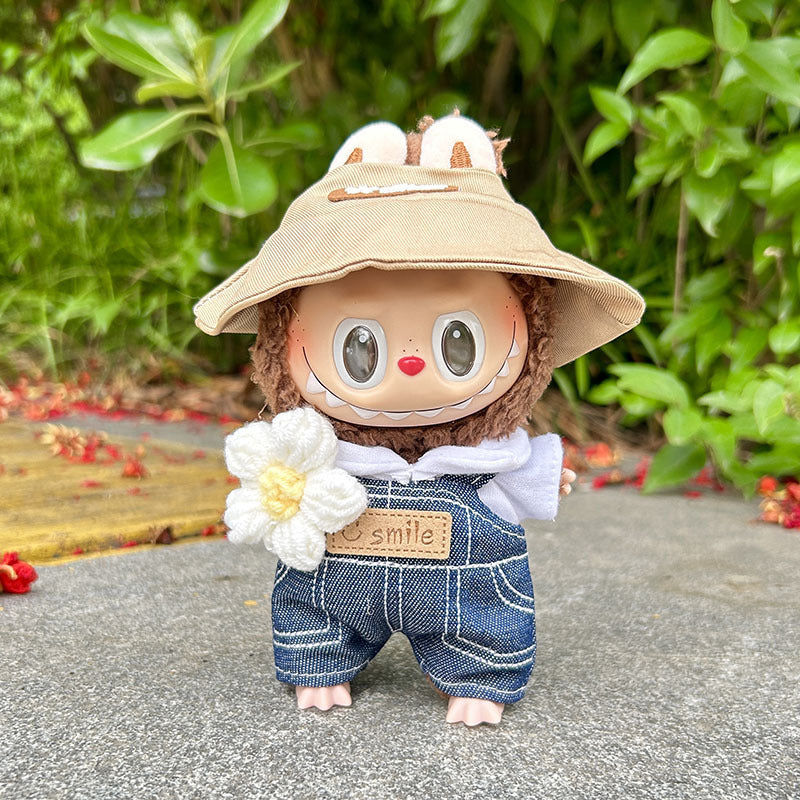 [Clothes only] 17cm blind box Labubu baby clothes keychain Labubu doll clothes New Chunye set is cute.