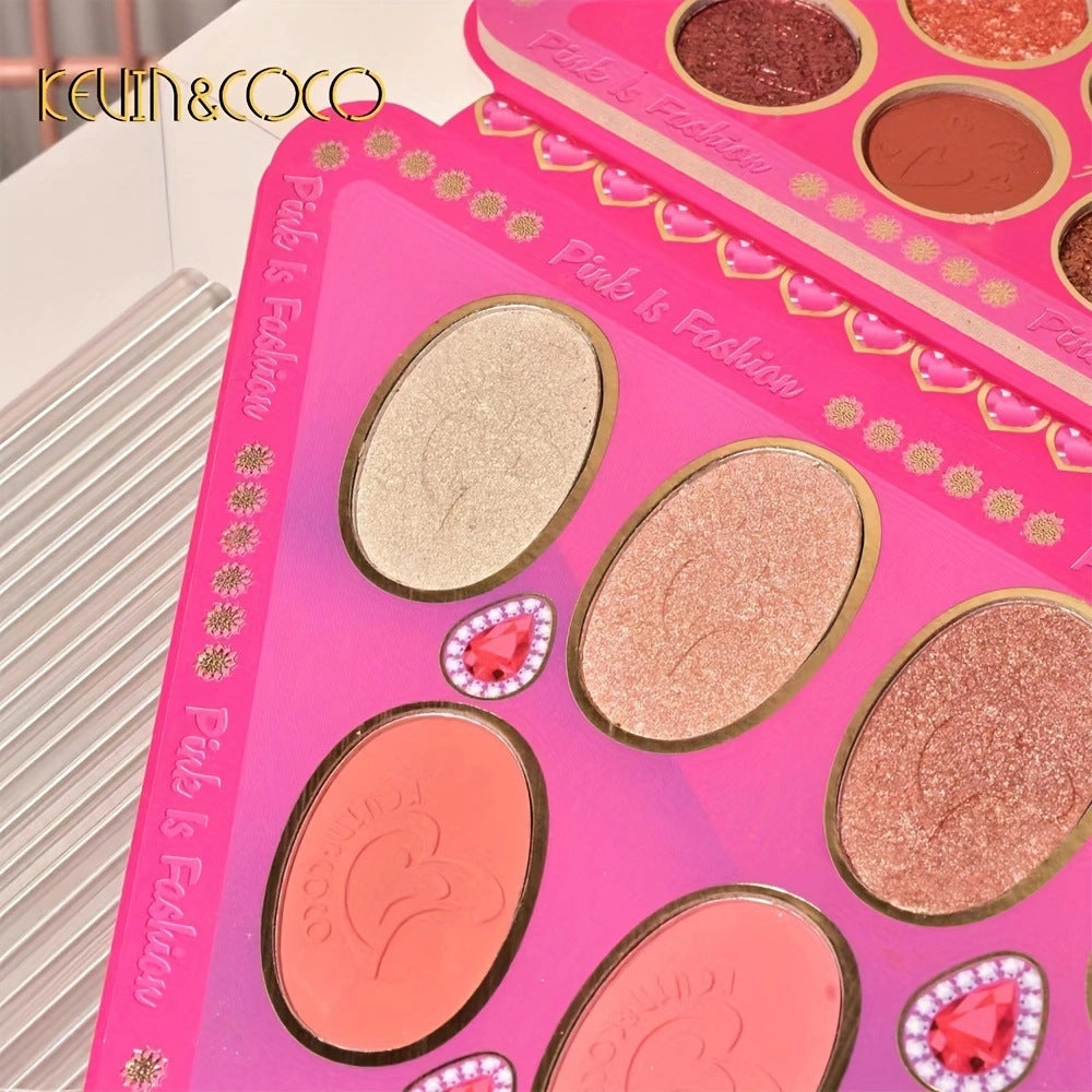 KEVIN & COCO43 color V-shaped eyeshadow disc naturally looks good overseas hot-selling models