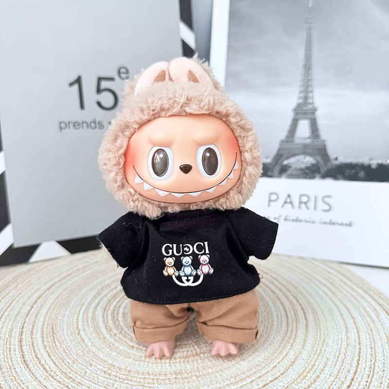 [Clothes only] First and second generation Labubu clothes pendant Labubu sitting party baby clothes trendy modern casual wear