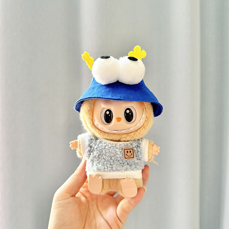 [Clothes only] First and second generation keychain Labubu clothes pendant Labubu cloth overalls Animal hat set