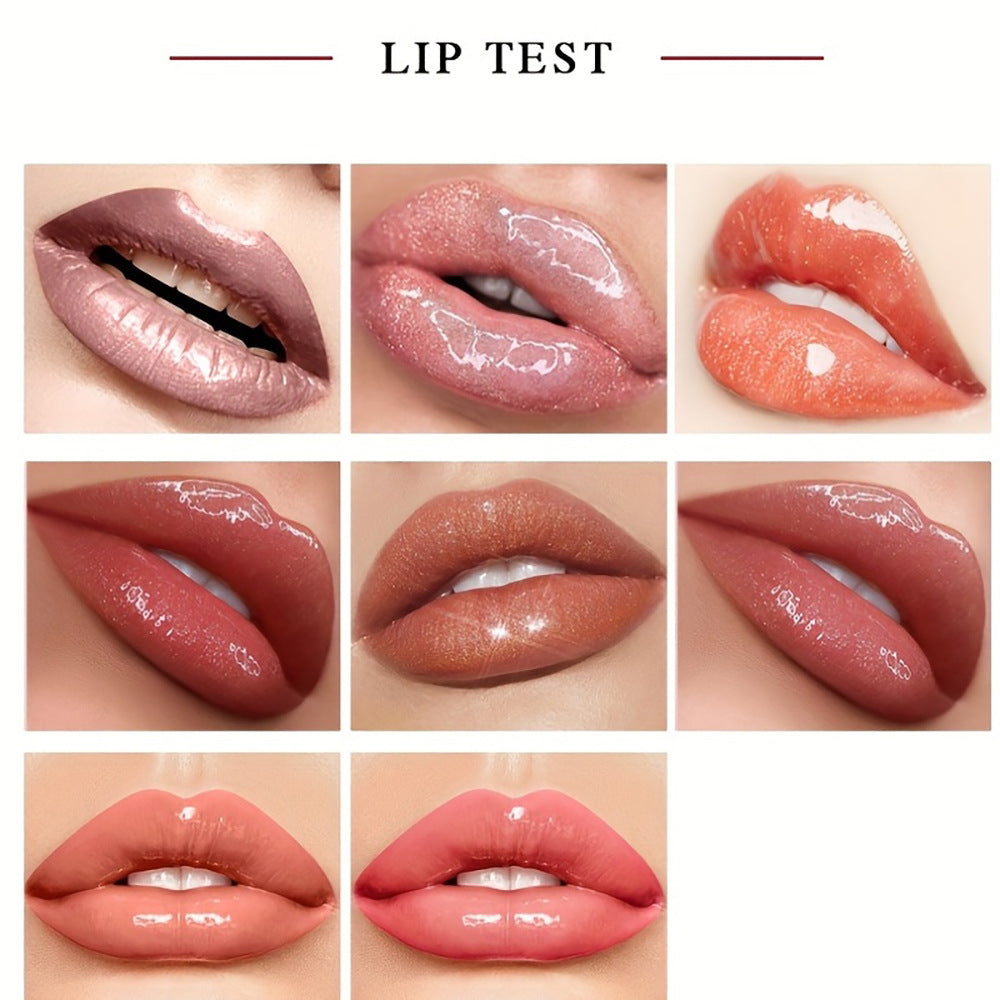 KEVIN & COCO Non-stick Cup Lip Gloss Mirror Water Gloss High Value Glass Lip Pearlescent Dudu Lip Liquid Lipstick Set
