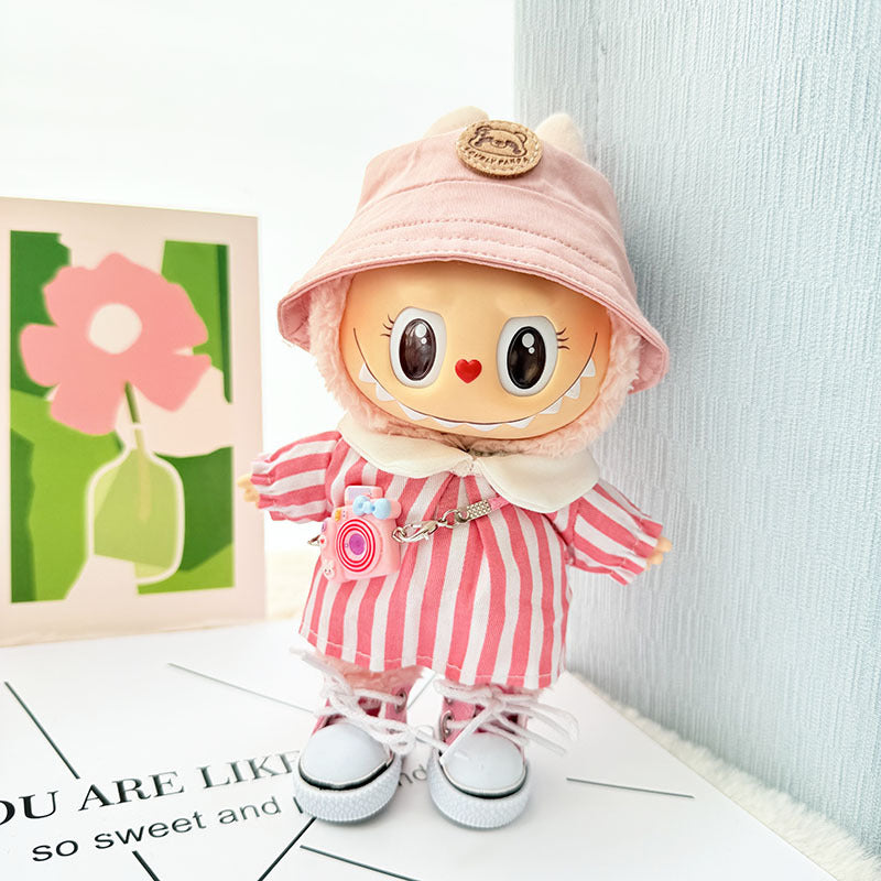 [Clothes only] First and second generation Labubu clothes pendant Labubu sitting party baby clothes pendant outing spring outing