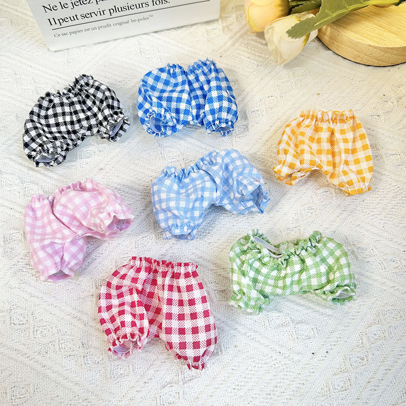 [Clothes only] 17cm pendant Rabub clothes accessories shorts Labubu doll replacement baby clothes pants DIY