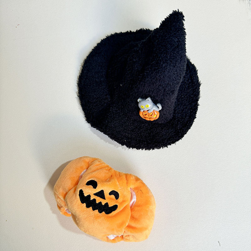 [Clothes only] First and second generation keychain Labubu clothes pendant Labubu Halloween baby clothes pumpkin set cute
