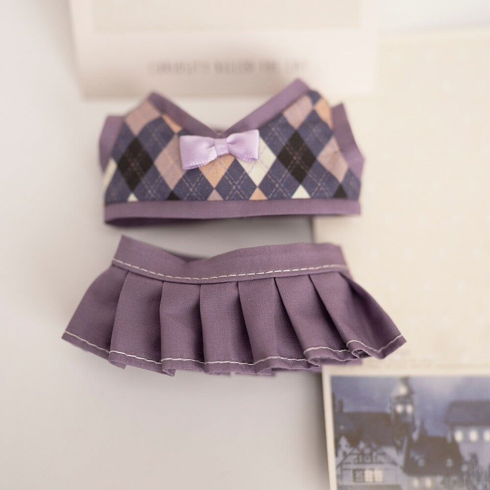 [Clothes only] First and second generation Labubu clothes pendant Labubu sitting party baby clothes British couple JK suit