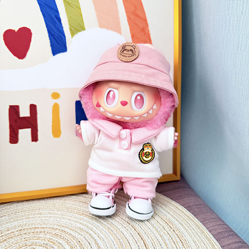 [Clothes only] The first, second and third generation keychain Labubu clothes pendant Labubu baby clothes noble small school uniform set