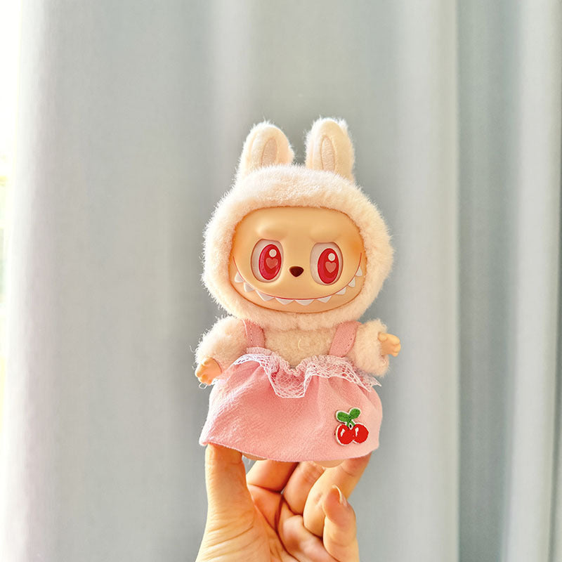[Clothes only] First and second generation keychain Labubu clothes pendant Labubu cloth overalls Animal hat set