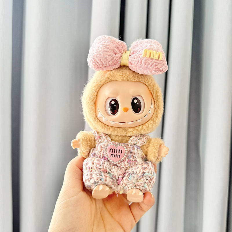 [Clothes only] First and second generation keychain Labubu clothes pendant Labubu crown fragrance set shawl cute