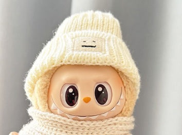 [Clothes only] First and second generation keychain Labubu clothes pendant Labubu sit sweater knitted sweater set cute