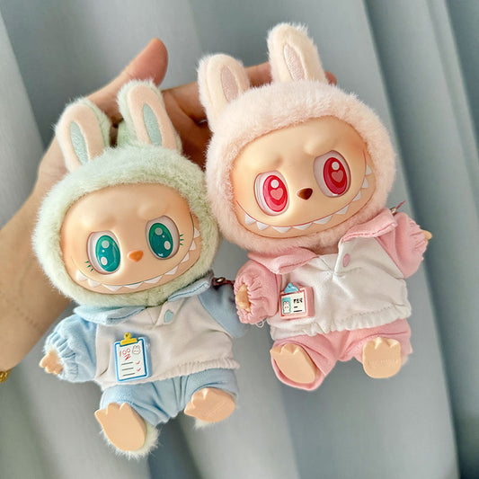 Clothes only] 1st/2nd generation Labubu clothes pendant Labubu sitting party baby clothes student ID school clothes
