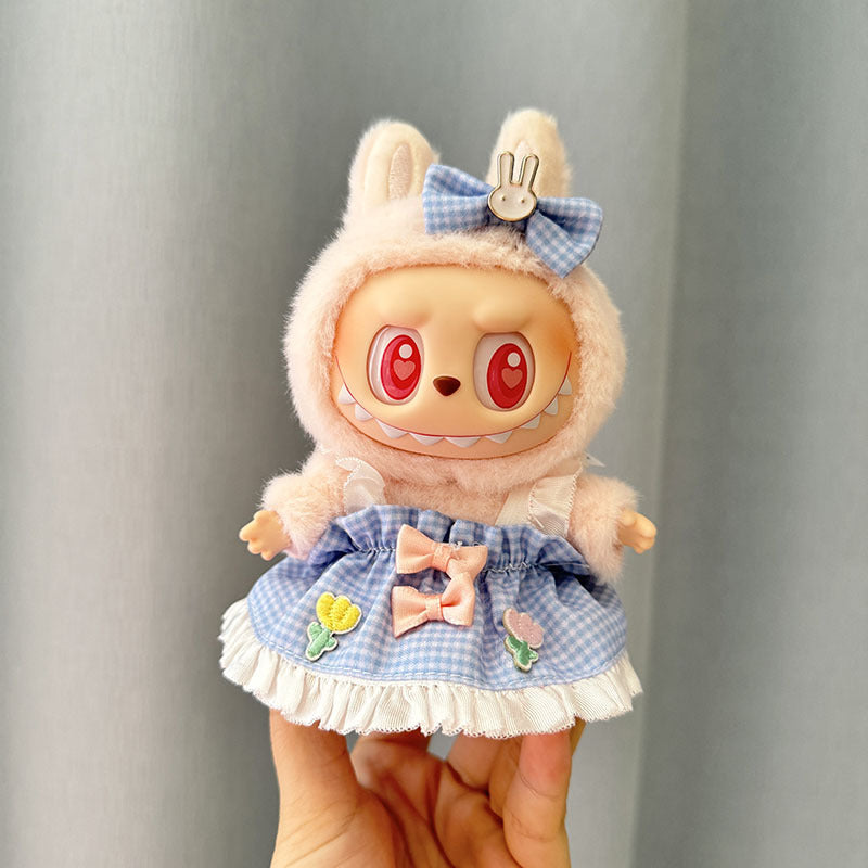 [Clothes only] 1st/2nd and 3rd generation Labubu clothes pendant Labubu sitting party baby clothes bear overalls cute