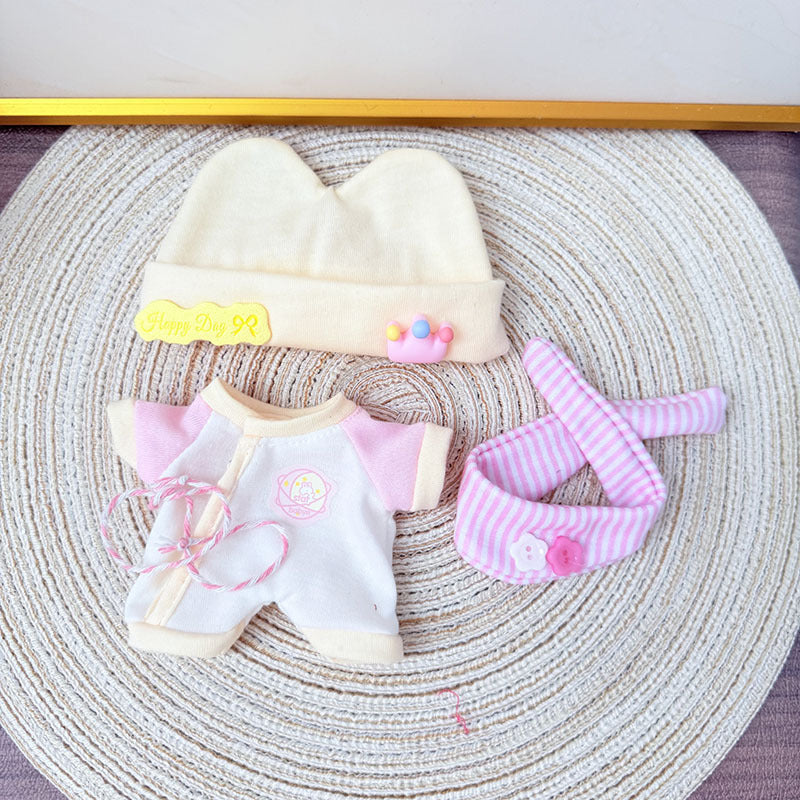 [Clothes only] One, two and three generations Labubu clothes pendant Labubu sitting baby clothes newborn baby clothes suit cute