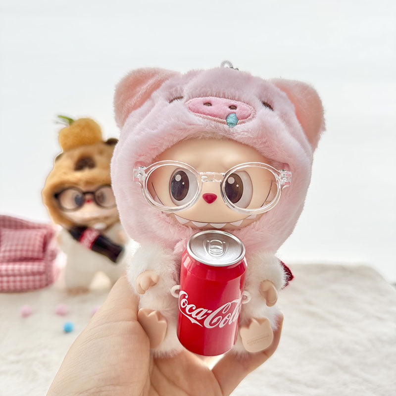 [Clothes only] First and second generation keychain Labubu clothes pendant Labubu Coke Happy Factor New Year set