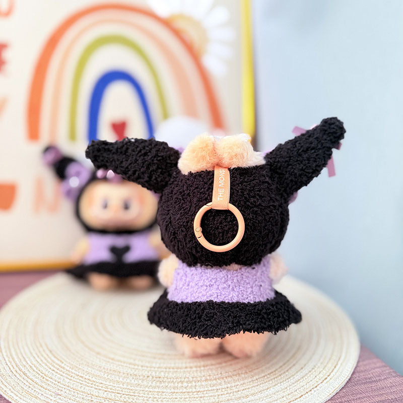 [Clothes only] One, two and three generations Labubu clothes pendant Labubu sitting baby clothes plush Kulomie suit