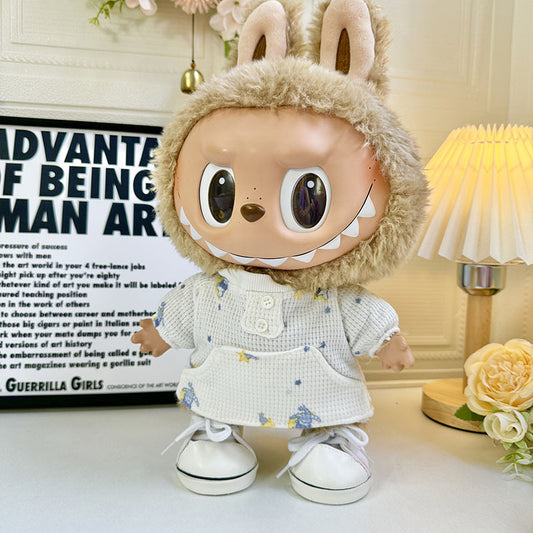 38Cm Labubu Plush Doll Dress For Labubu Doll Dress Waffle Sweater Set