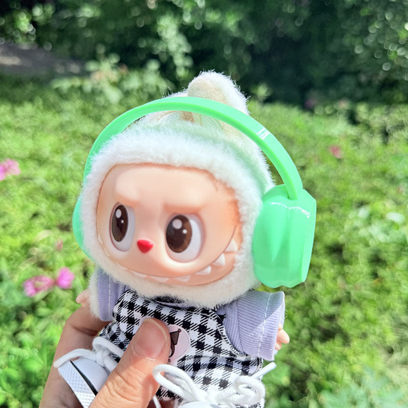 [Clothes only] One, two and three generations of Labubu clothes pendant Labubu cloth for sitting baby clothes happy pizza set