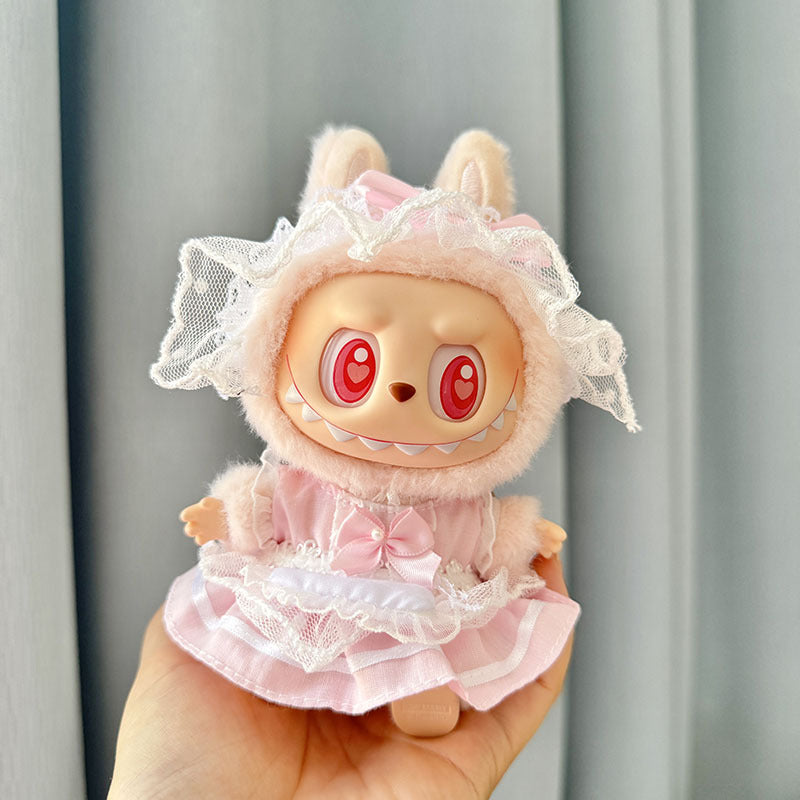 [Clothes only] First/second generation Labubu clothes pendant Labubu sitting party baby clothes skirt overalls cute