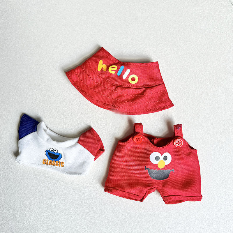 [Clothes only] First and second generation keychain Labubu clothes pendant Labubu sit party sesame bird jumpsuit