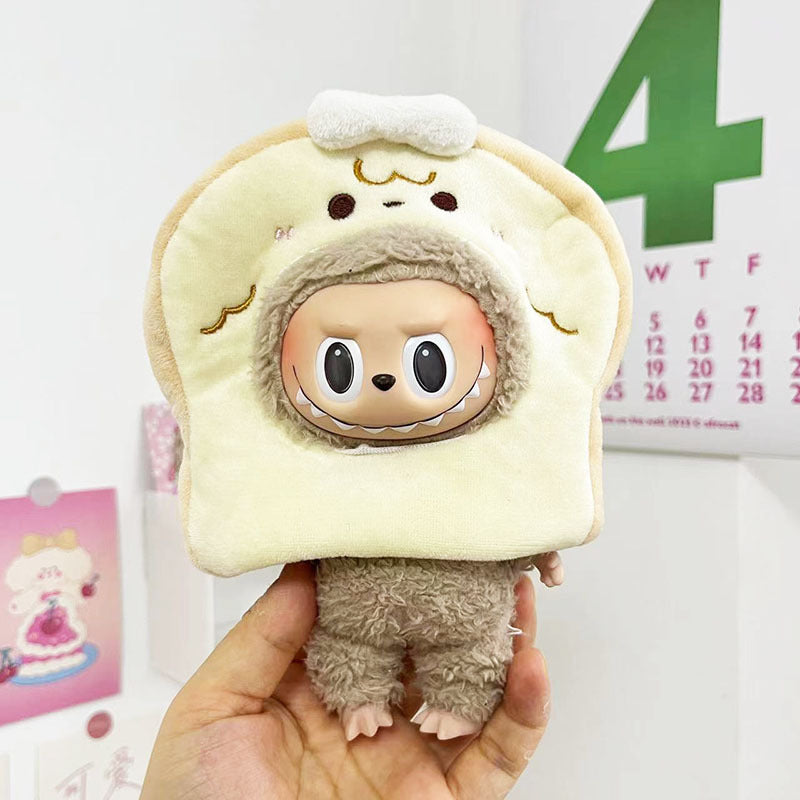 [Clothes only] 17cm pendant rabub clothes creative toast bagel abubu doll clothes cute and cute