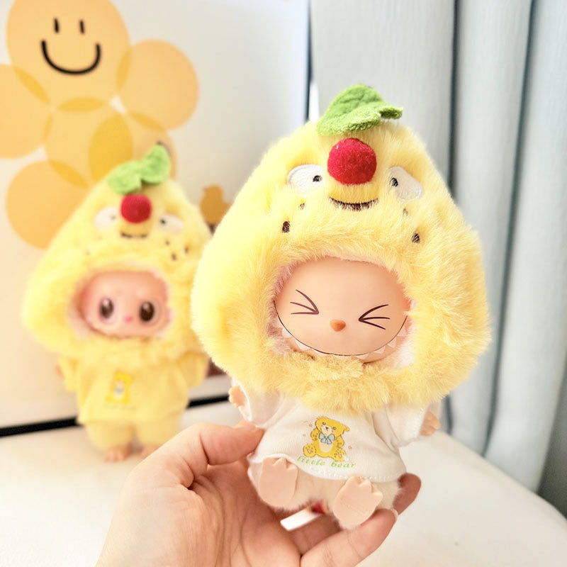[Clothes only] First and second generation keychain Labubu clothes pendant Labubu baby clothes animal headband set cute