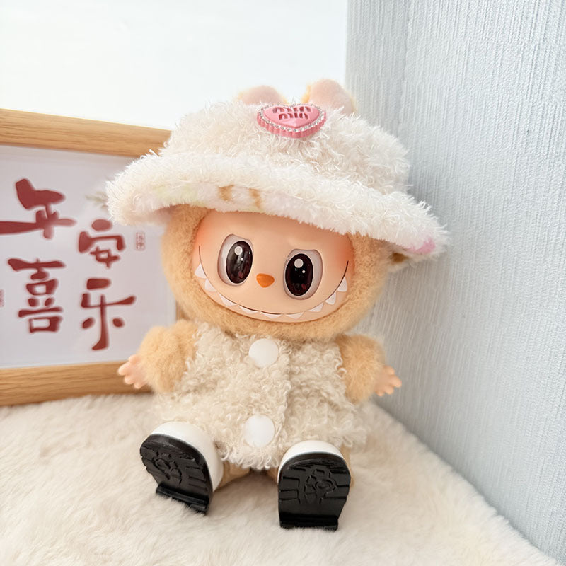[Clothes only] First and second generation Labubu clothes pendant Labubu baby clothes, buttons, rings, vest suits, hats are cute.
