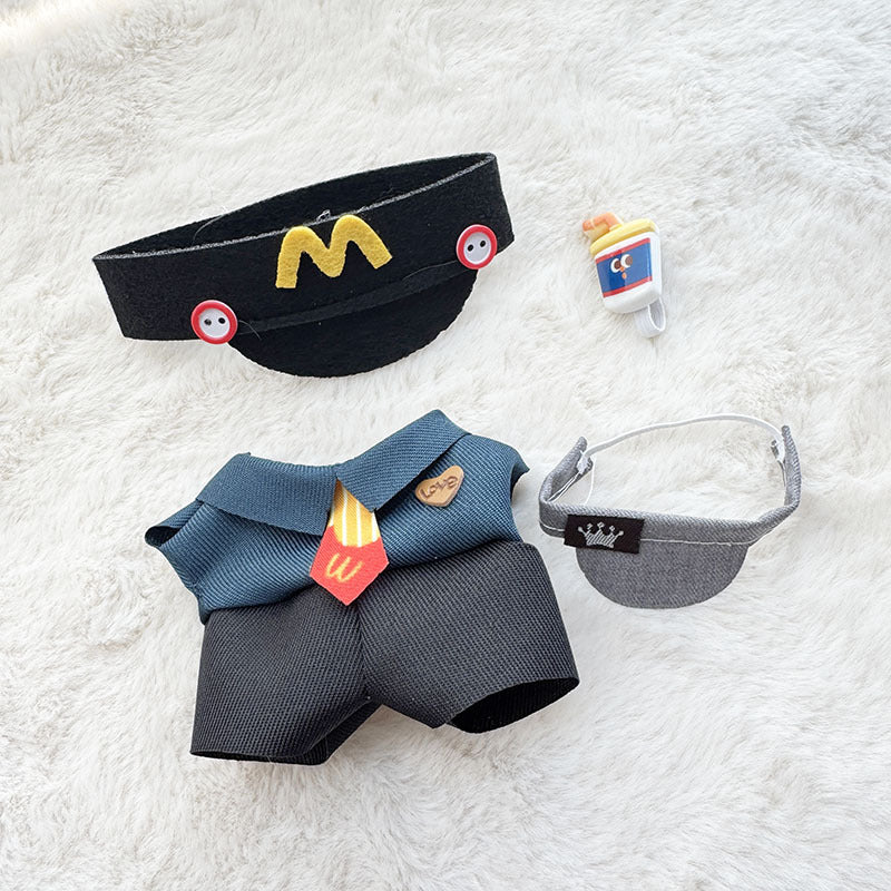 [Clothes only] First and second generation Labubu clothes pendant Labubu sitting party baby clothes male waiter suit cute
