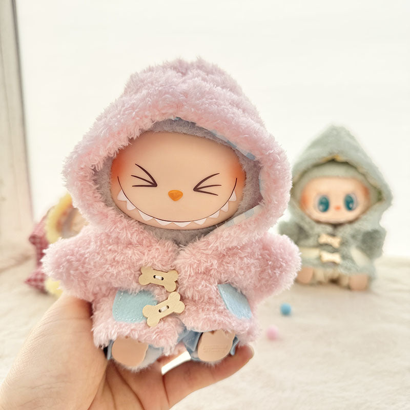 [Clothes only] First and second generation Labubu clothes pendant Labubu sitting party baby clothes bone plush coat cute