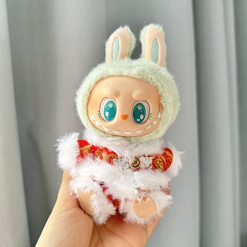 [Clothes only] First and second generation keychain Labubu clothes pendant Labubu New Year's Eve Lion and New Year's baby clothes