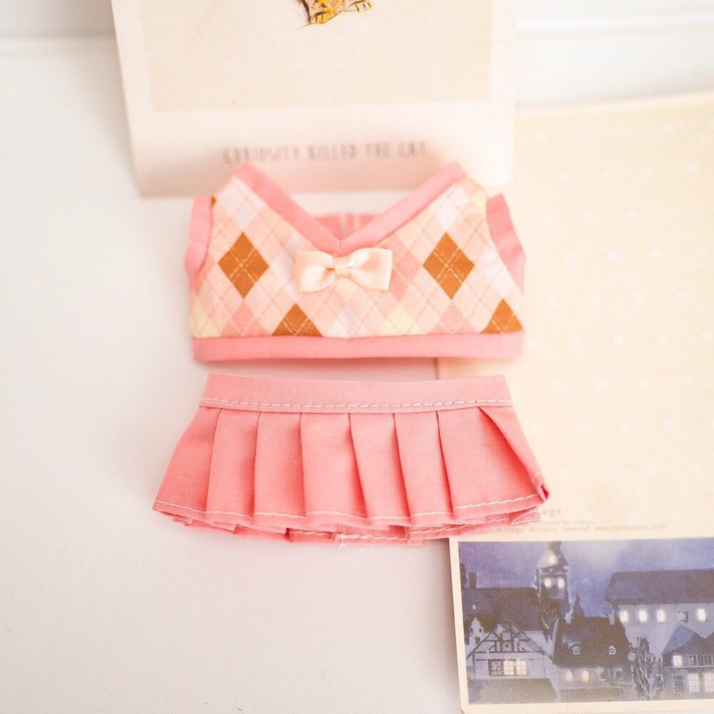 [Clothes only] First and second generation Labubu clothes pendant Labubu sitting party baby clothes British couple JK suit