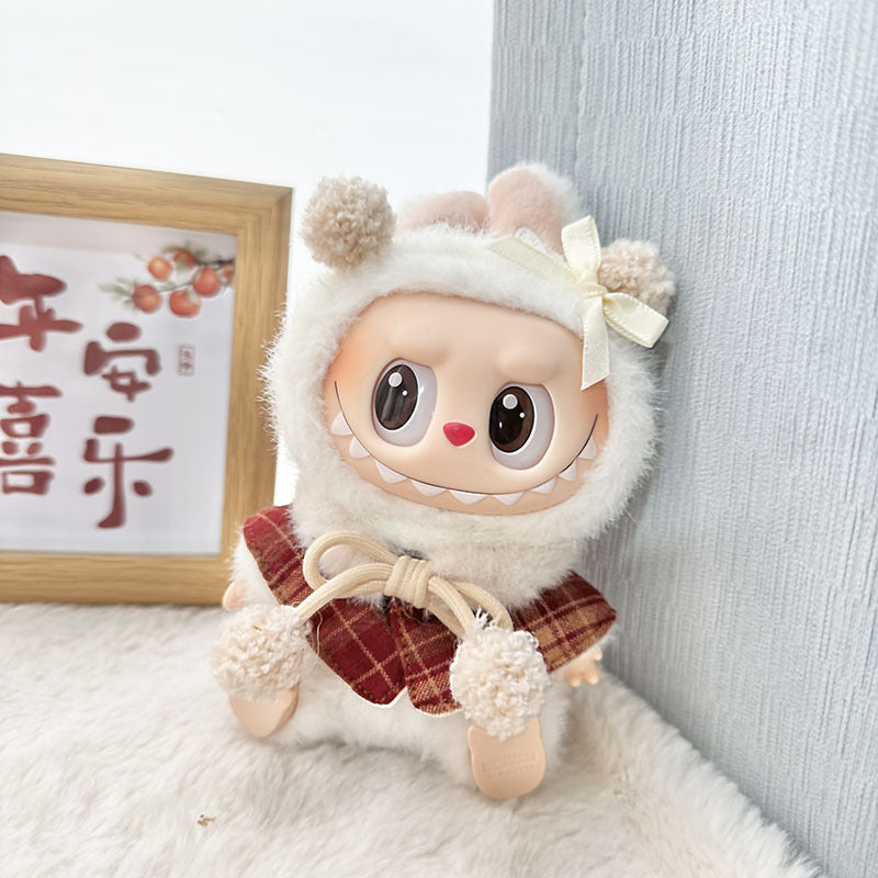 Clothes only] blind box Labubu clothes pendant Labubu baby clothes chess adventure queen baby clothes skirt cute