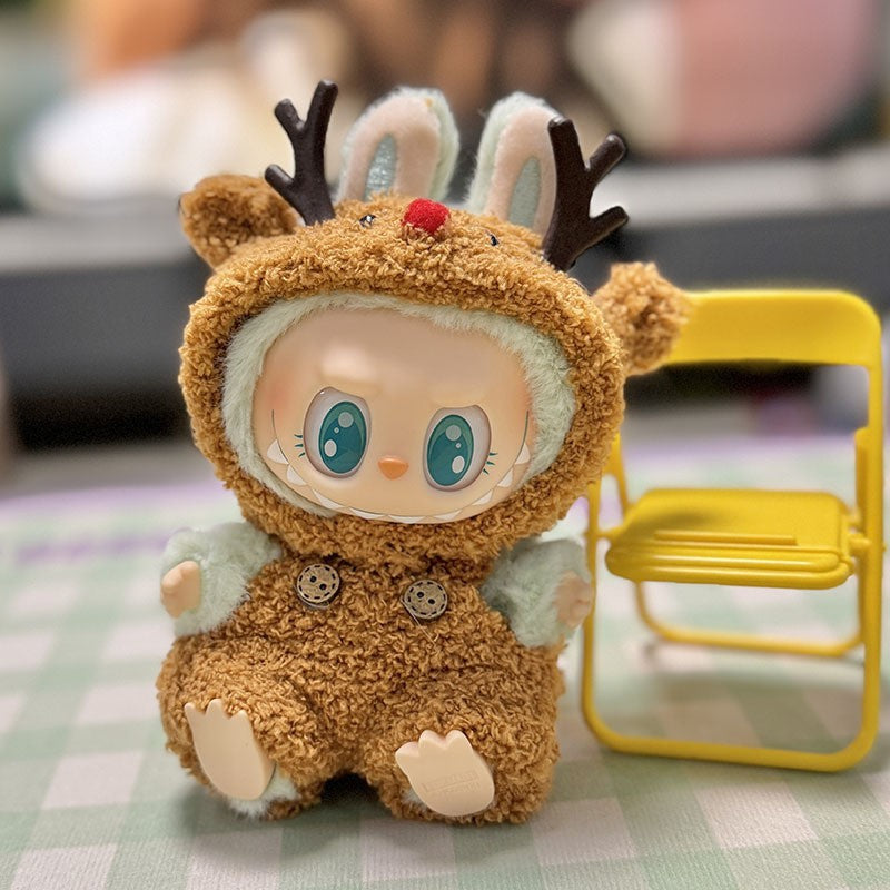 [Clothes only] First and second generation keychain Labubu clothes pendant Labubu cloth for the New Year Christmas set collection