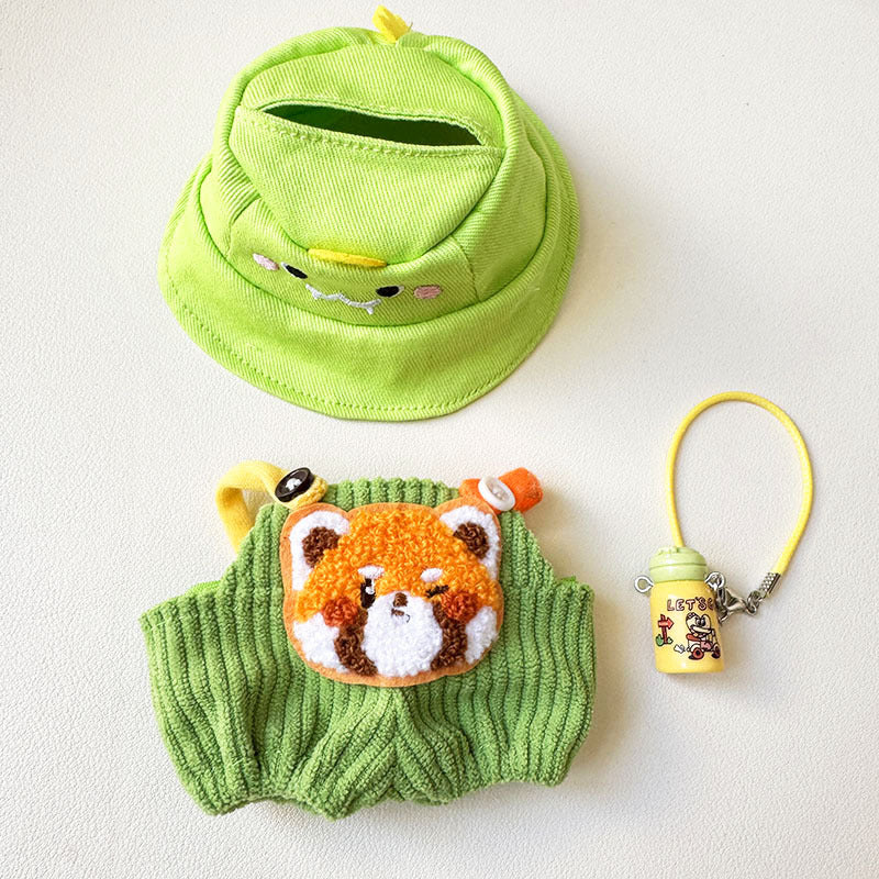 [Clothes only] First and second generation keychain Labubu clothes pendant Labubu pit strip fruit animal overalls cute