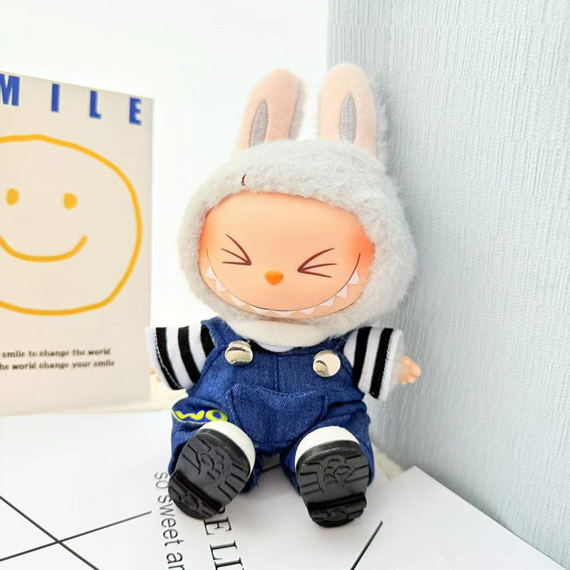 [Clothes only] First/second generation Labubu clothes pendant Labubu sitting party baby clothes pendant strawberry bear cute