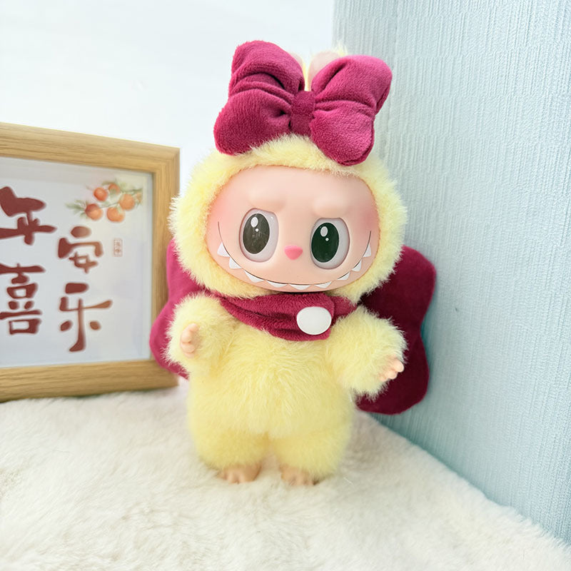Clothes only] blind box Labubu clothes pendant Labubu baby clothes chess adventure queen baby clothes skirt cute