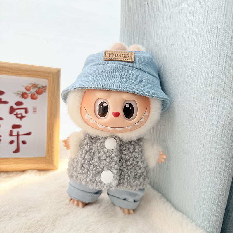 [Clothes only] First and second generation Labubu clothes pendant Labubu baby clothes, buttons, rings, vest suits, hats are cute.