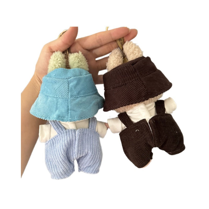 [Clothes only] First and second generation Labubu clothes pendant Labubu sitting party baby clothes cone overalls set