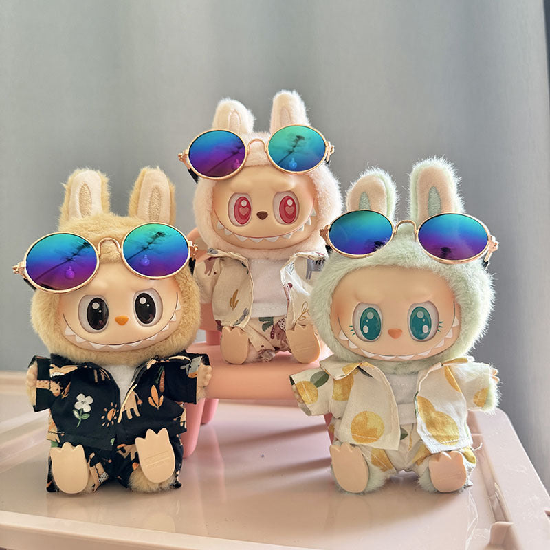 [Clothes only] 1st/2nd generation Labubu clothes pendant Labubu sitting party baby clothes beach glasses set