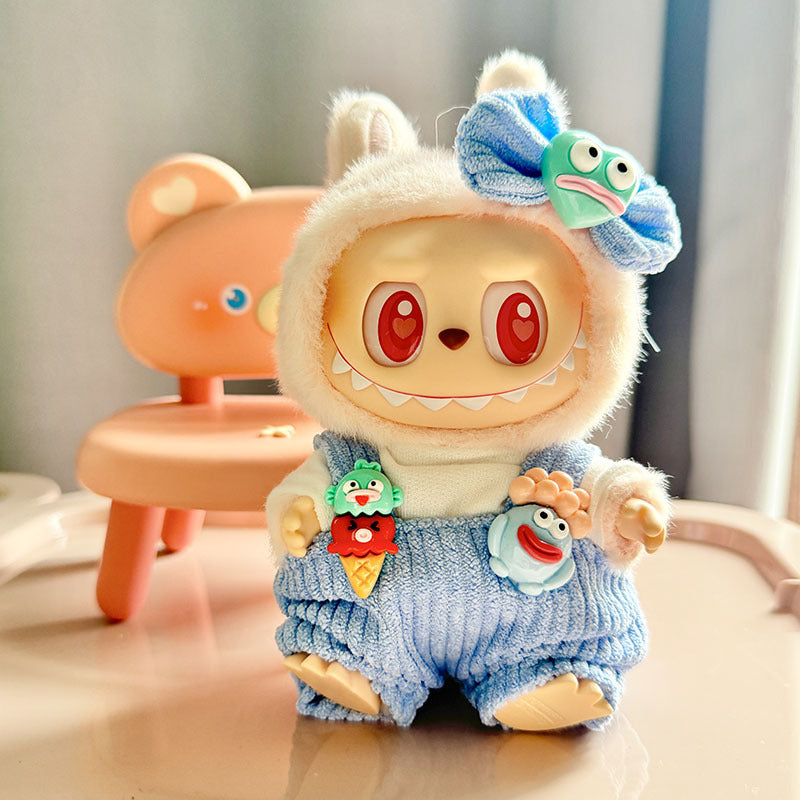 [Clothes only] 1st/2nd generation keychain Labubu baby clothes Labubu clothes cone big mouth fish overalls pants