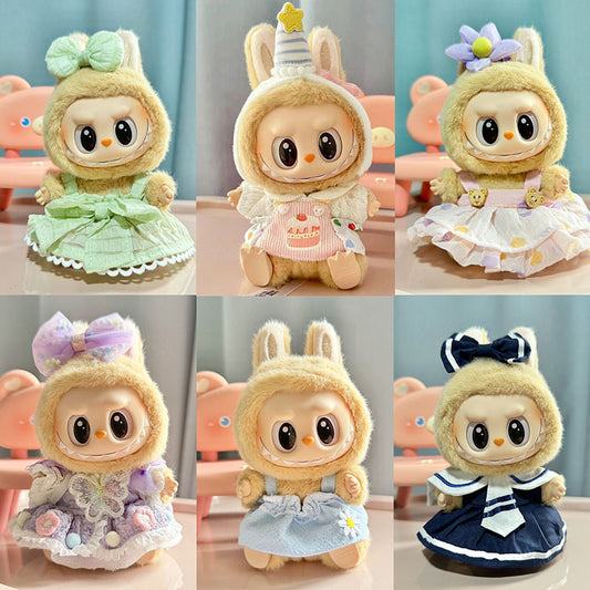 [Clothes only] 1st/2nd generation blind box Labubu clothes keychain Labubu sitting party series baby clothes cute